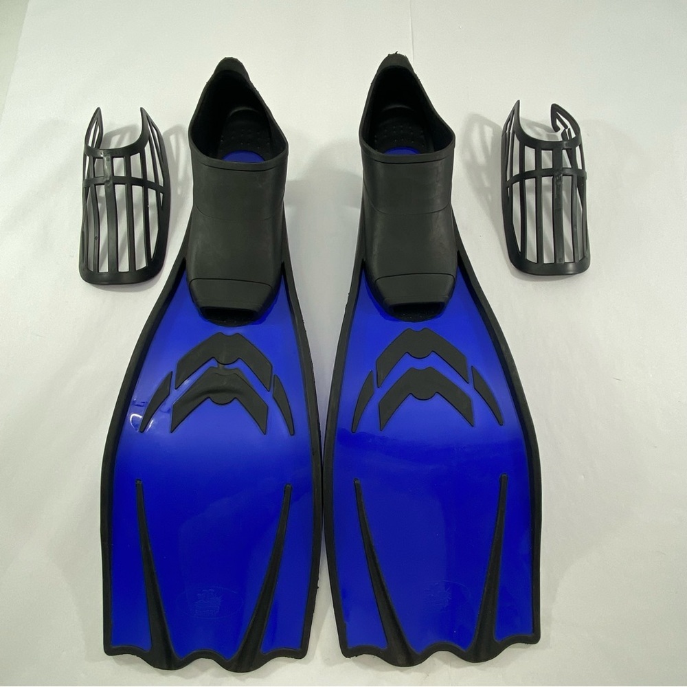 SUNRAY Blue & Black Swim Fins With Bag Size :42/43  UK :8-9